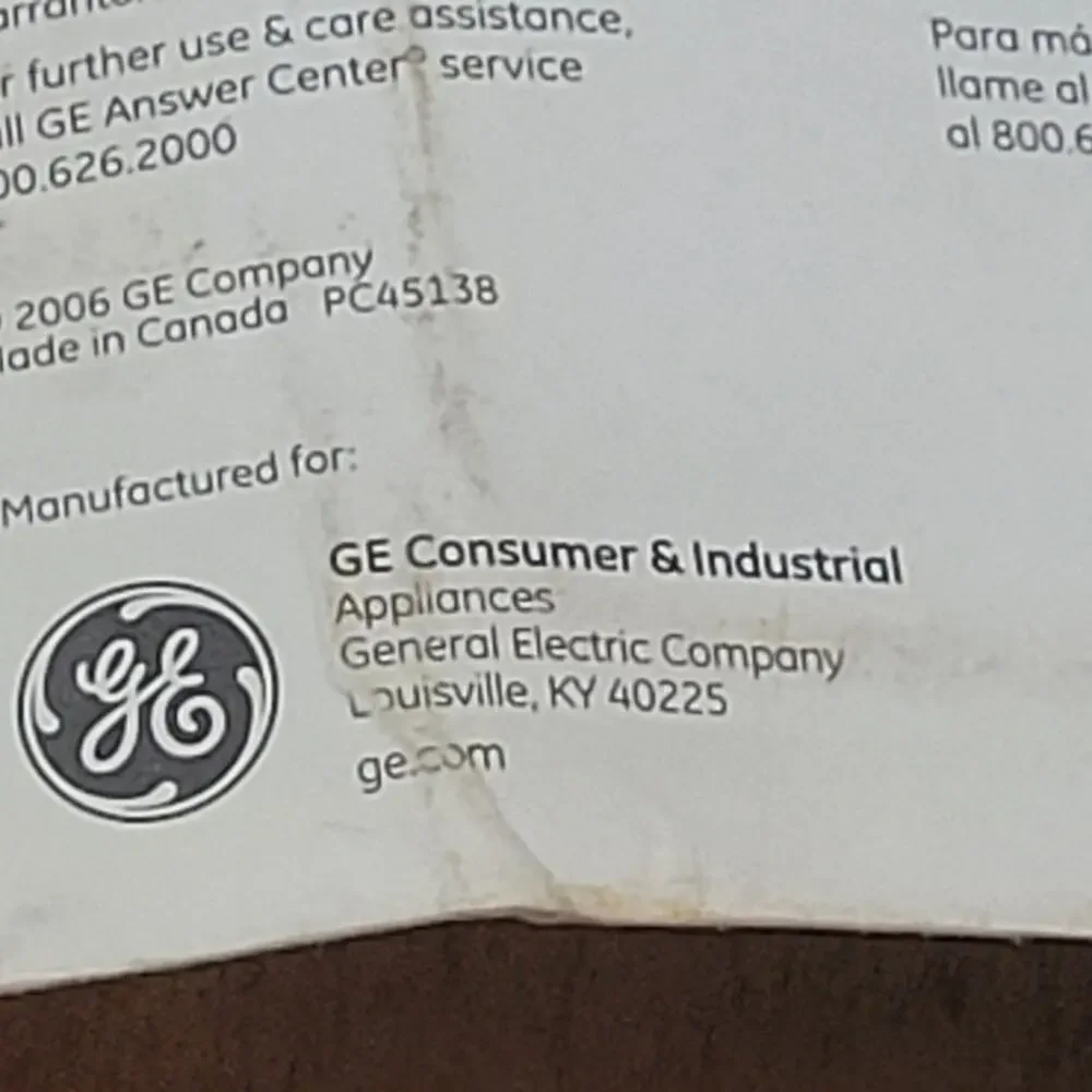 General Electric ge partsmaster